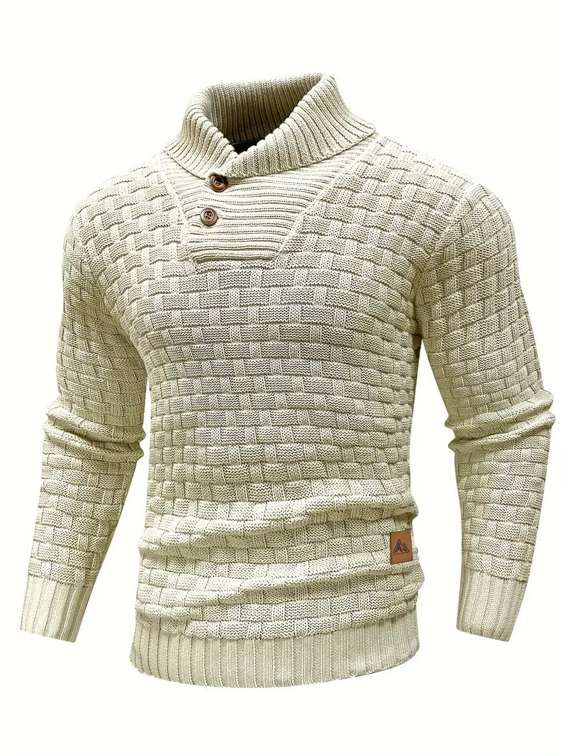 Grobstrick Rollkragenpullover Herren