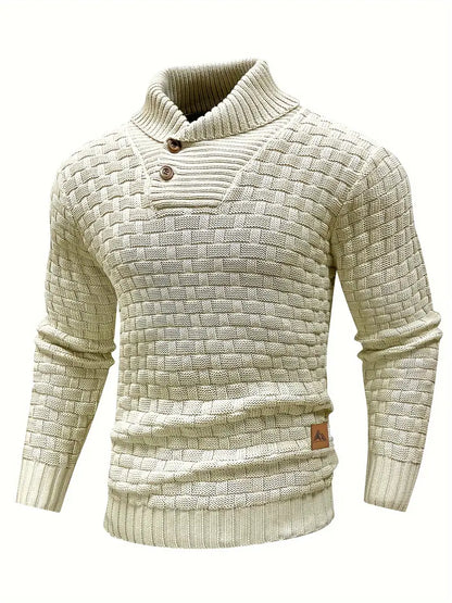 Grobstrick Rollkragenpullover Herren