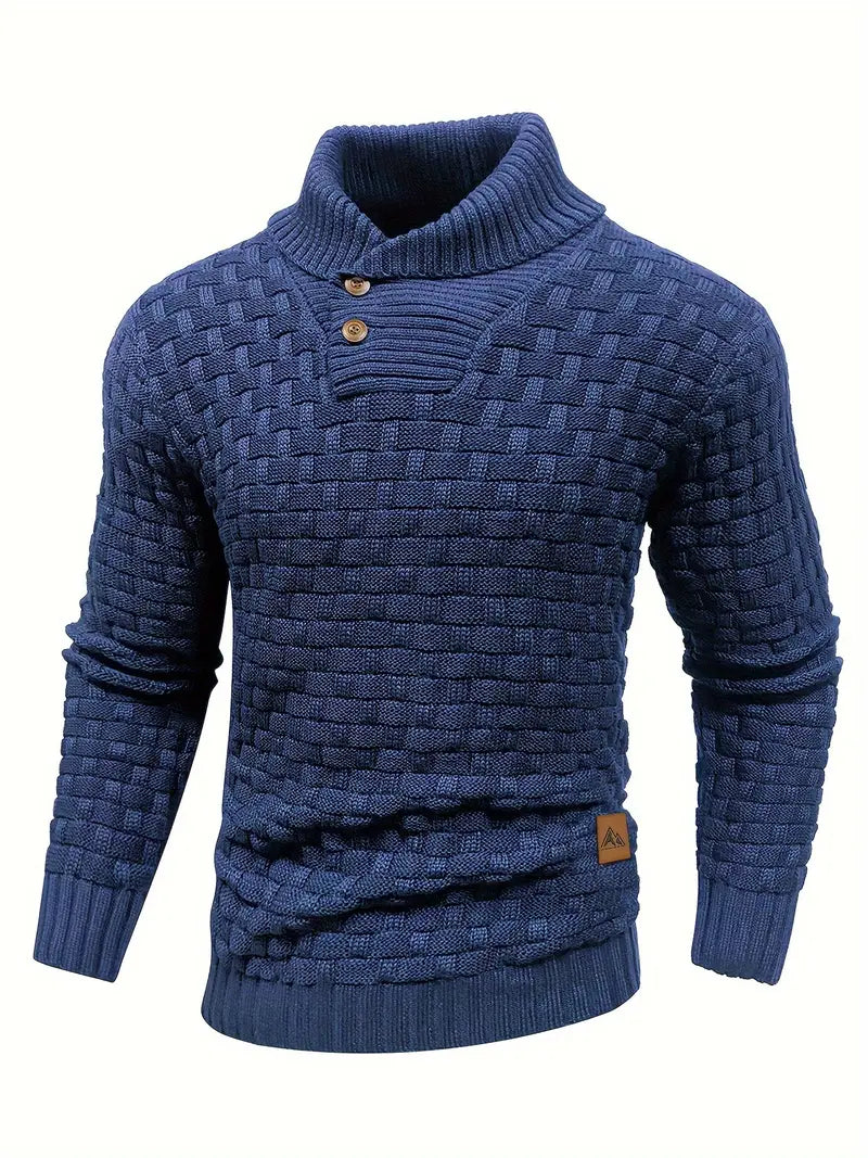 Grobstrick Rollkragenpullover Herren