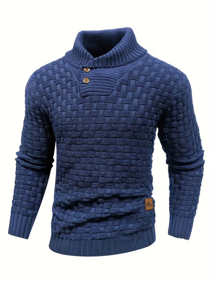Grobstrick Rollkragenpullover Herren