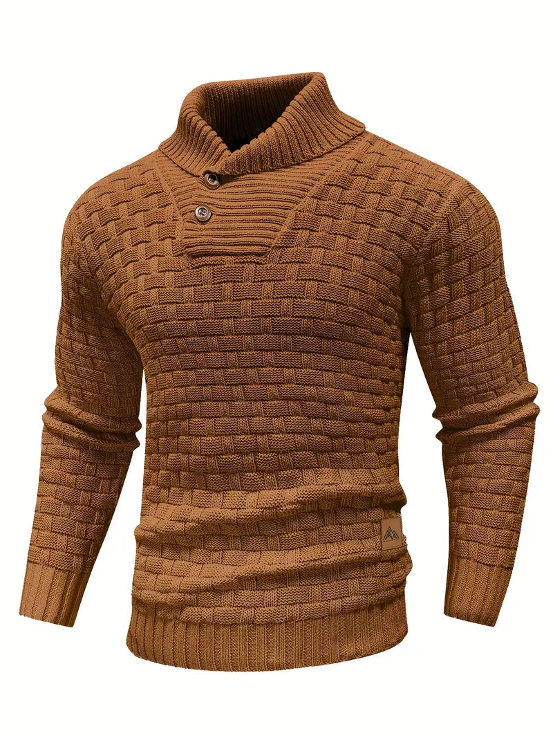 Grobstrick Rollkragenpullover Herren