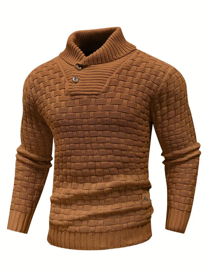 Grobstrick Rollkragenpullover Herren