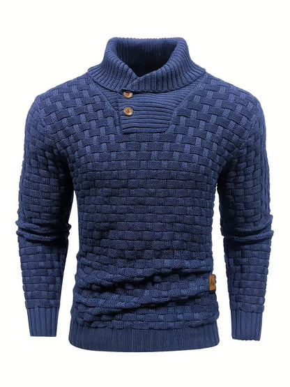 Grobstrick Rollkragenpullover Herren - IdealeKleiden