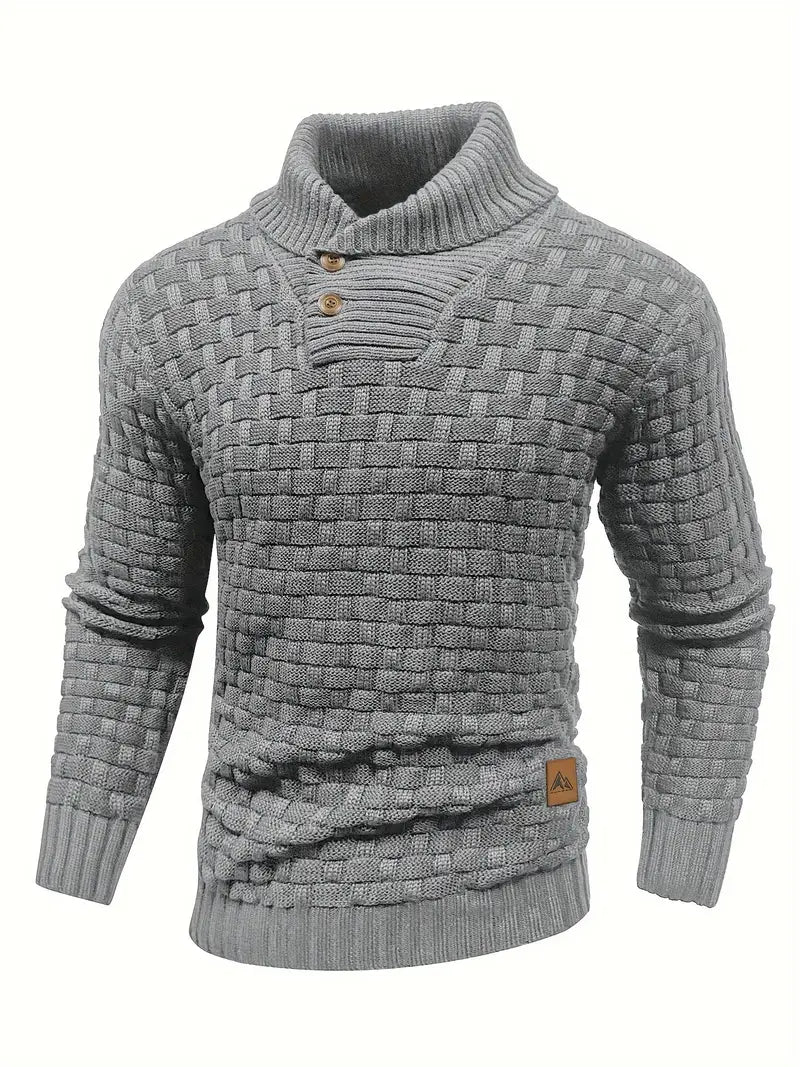 Grobstrick Rollkragenpullover Herren