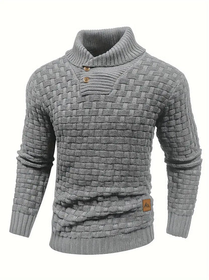 Grobstrick Rollkragenpullover Herren