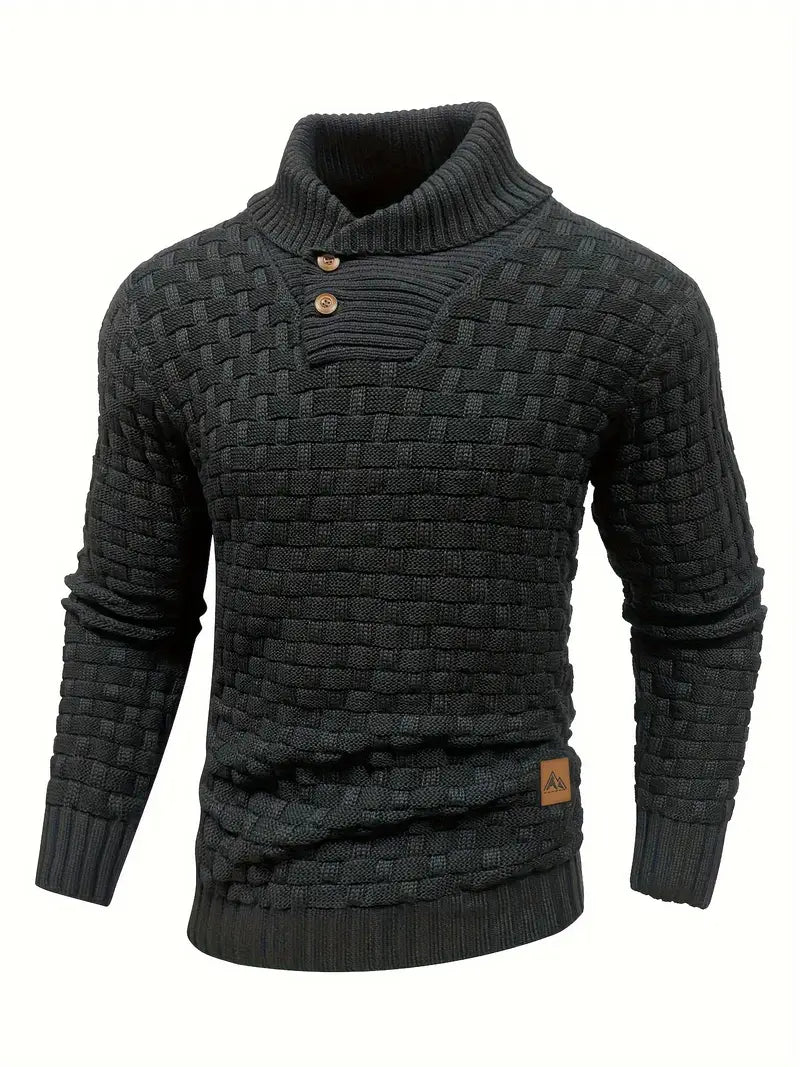 Grobstrick Rollkragenpullover Herren