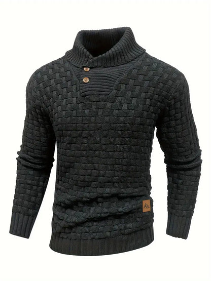 Grobstrick Rollkragenpullover Herren