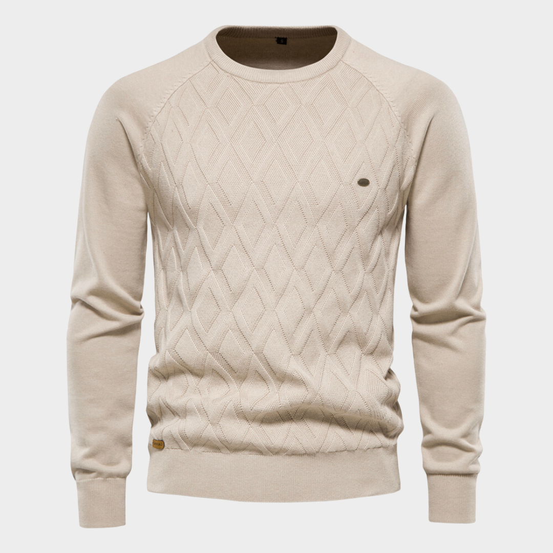 Herren Strickpullover Rundhals Modern - IdealeKleiden