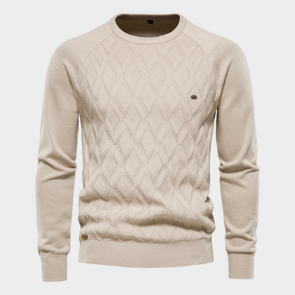 Herren Strickpullover Rundhals Modern - IdealeKleiden