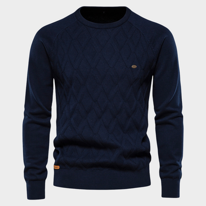 Herren Strickpullover Rundhals Modern