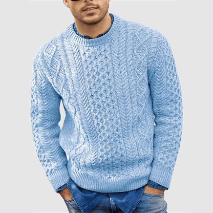 Herren Strickpullover Warm Rundhals