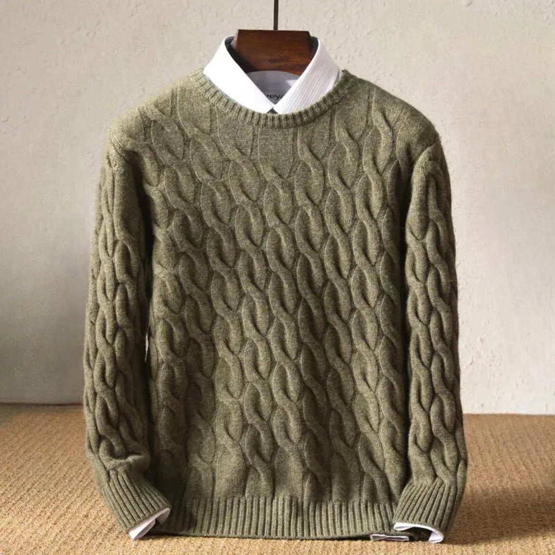 Herrenkleid Modern Kabelstrick Muster