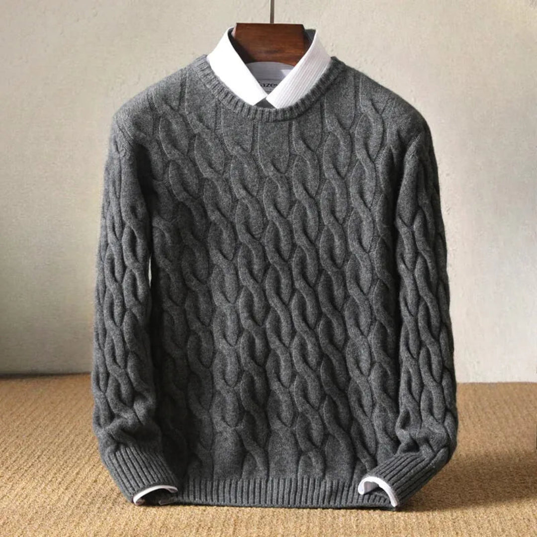 Herrenkleid Modern Kabelstrick Muster