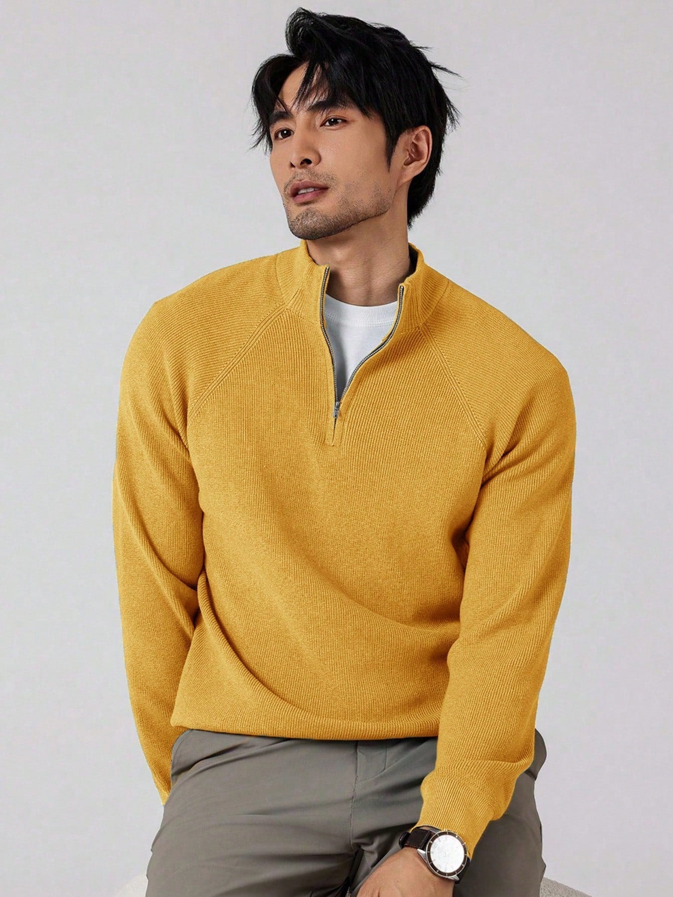 Praktischer Herren Zippullover Modern