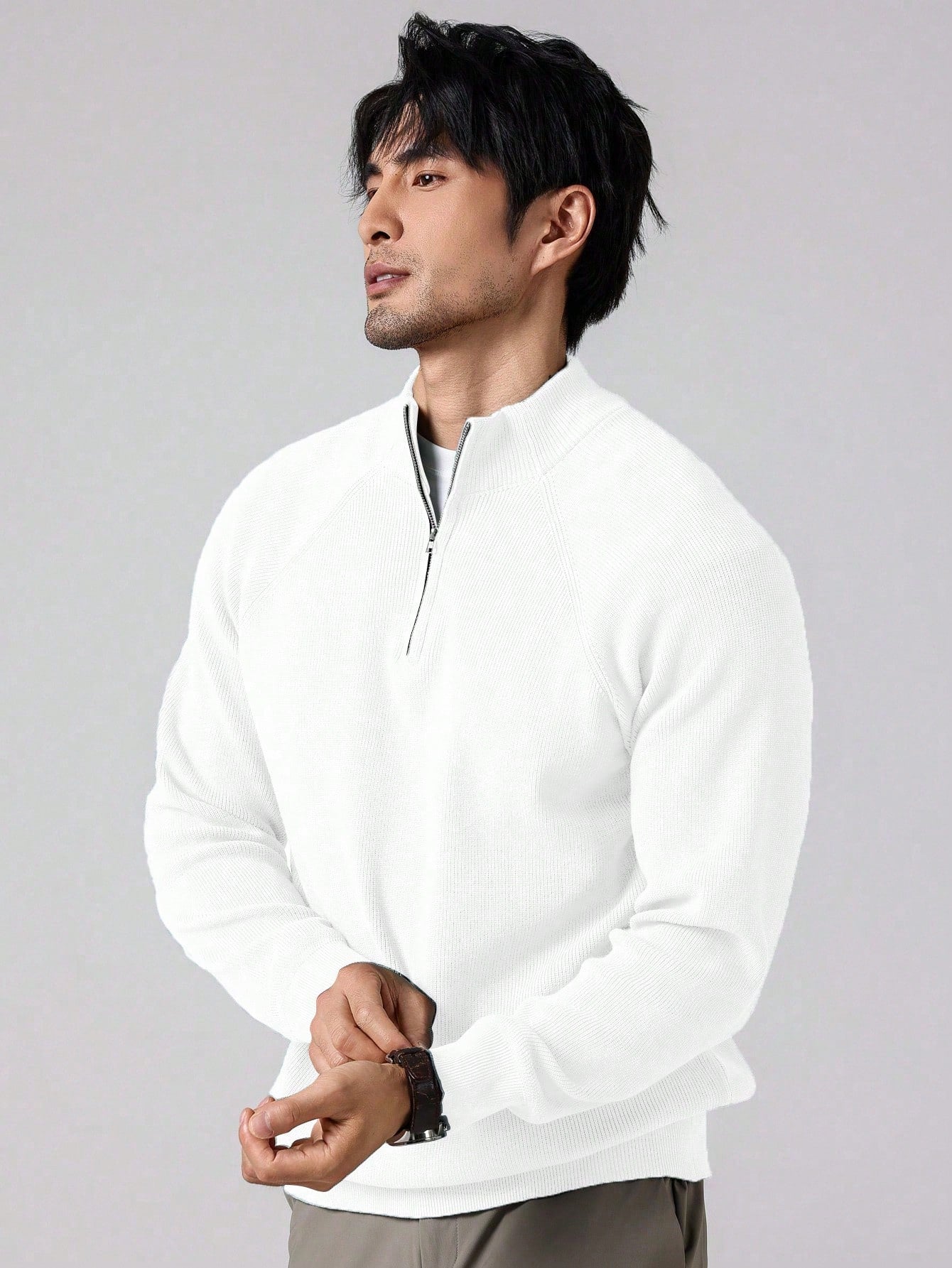 Praktischer Herren Zippullover Modern