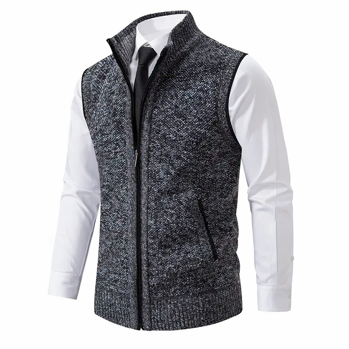 Herren Strickweste Warm Ärmellos Winter