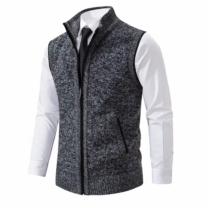 Herren Strickweste Warm Ärmellos Winter