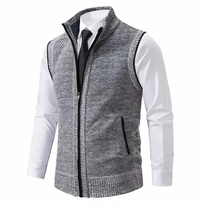 Herren Strickweste Warm Ärmellos Winter