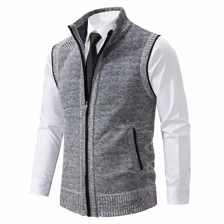 Herren Strickweste Warm Ärmellos Winter
