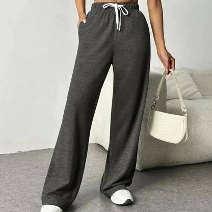 Bequeme Jogginghose Damen Weites Bein Elastisch