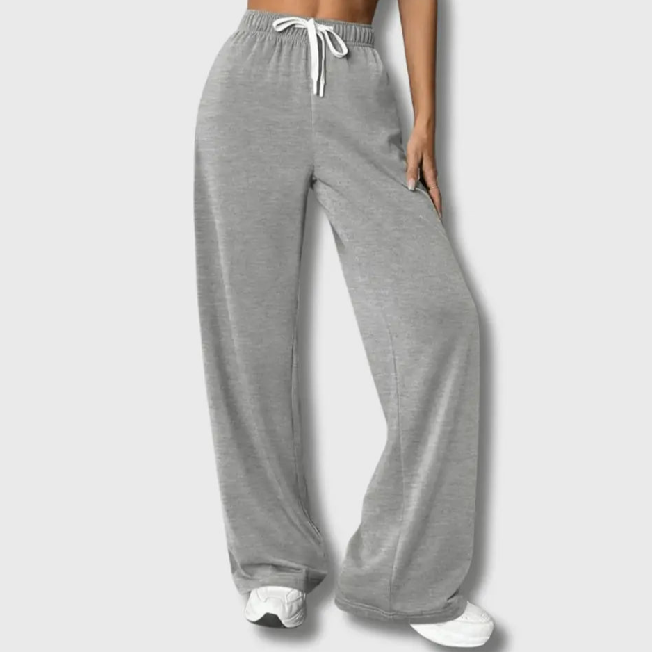 Bequeme Jogginghose Damen Weites Bein Elastisch