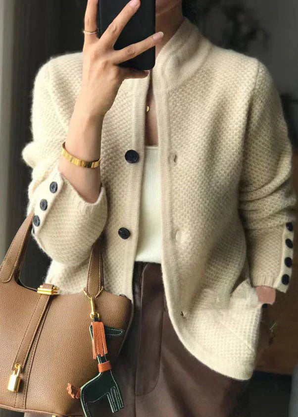 Schicke Strickjacke Mit Knöpfen Damen