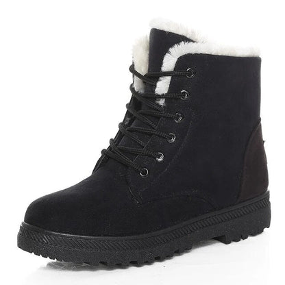 Elegante Damenstiefel Gefüttert Warm Winter