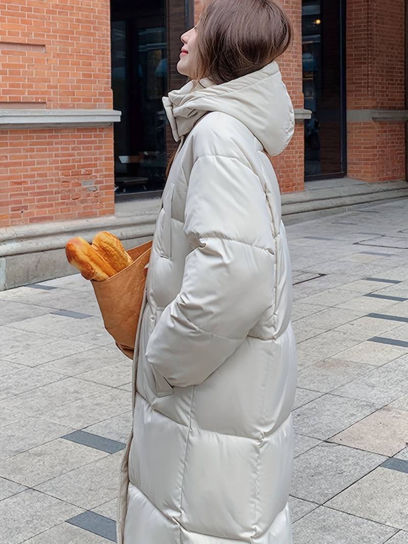 Lange Winterjacke Warm und Wasserdicht - IdealeKleiden