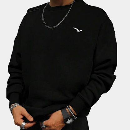 Bequemes Herren Sweatshirt Rundhals Pullover