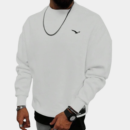 Bequemes Herren Sweatshirt Rundhals Pullover