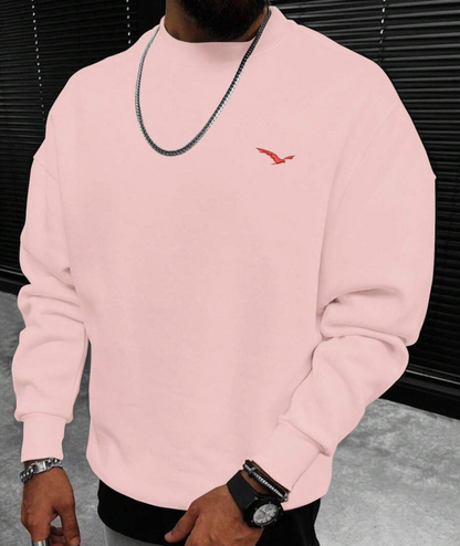 Herren Sweatshirt Langarm Rundhals Bequem
