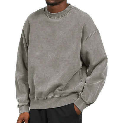 Klassisches Sweatshirt für Männer Bequem Rundhals Design