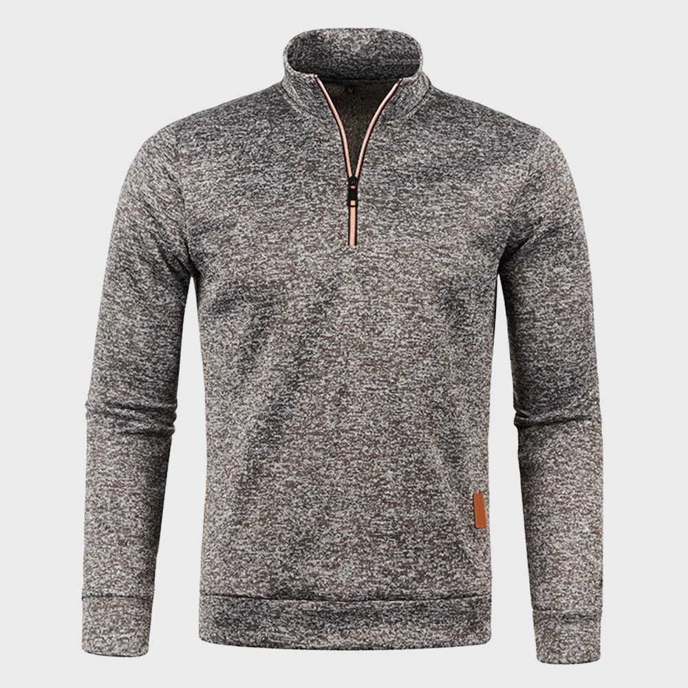 Herren Sweatshirt Mit Halbem Reißverschluss Sportlich