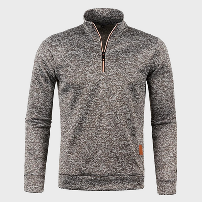 Herren Sweatshirt Mit Halbem Reißverschluss Sportlich