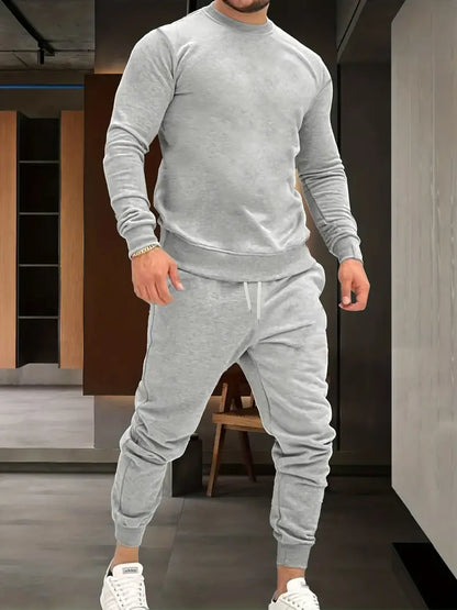 Bequemes Herren Sweatshirt Set Zweiteilig