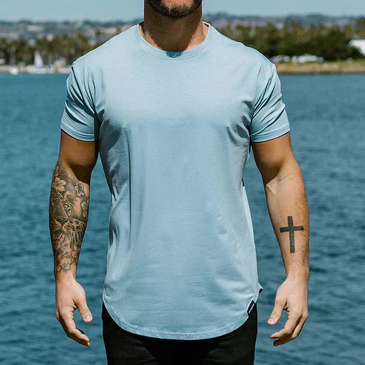 Herren T-Shirt Atmungsaktiv Kurzarm Sportlich