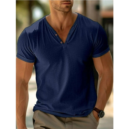 Männer T-Shirt Sommer Leicht Baumwolle