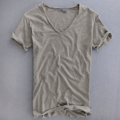 Herren T-Shirt Slim Fit Baumwolle - IdealeKleiden