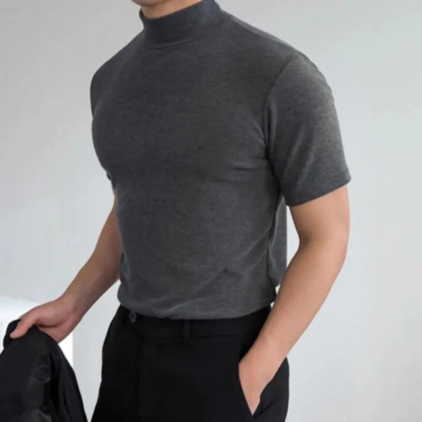 Einfaches Herren T-Shirt Lässig Kurzarm