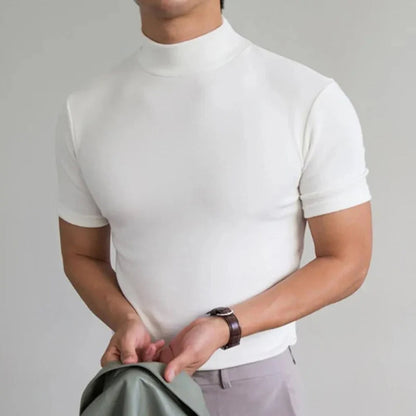 Einfaches Herren T-Shirt Lässig Kurzarm