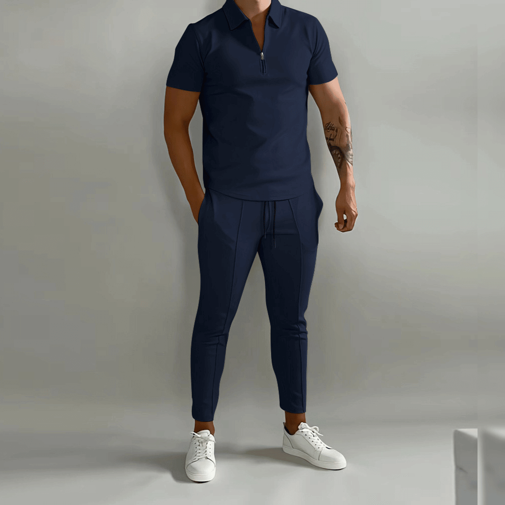 Männer Sportset: T-Shirt und Jogginghose Komplett - IdealeKleiden