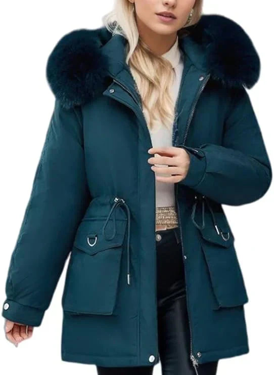 Warme Damen Winterjacke Atmungsaktiv