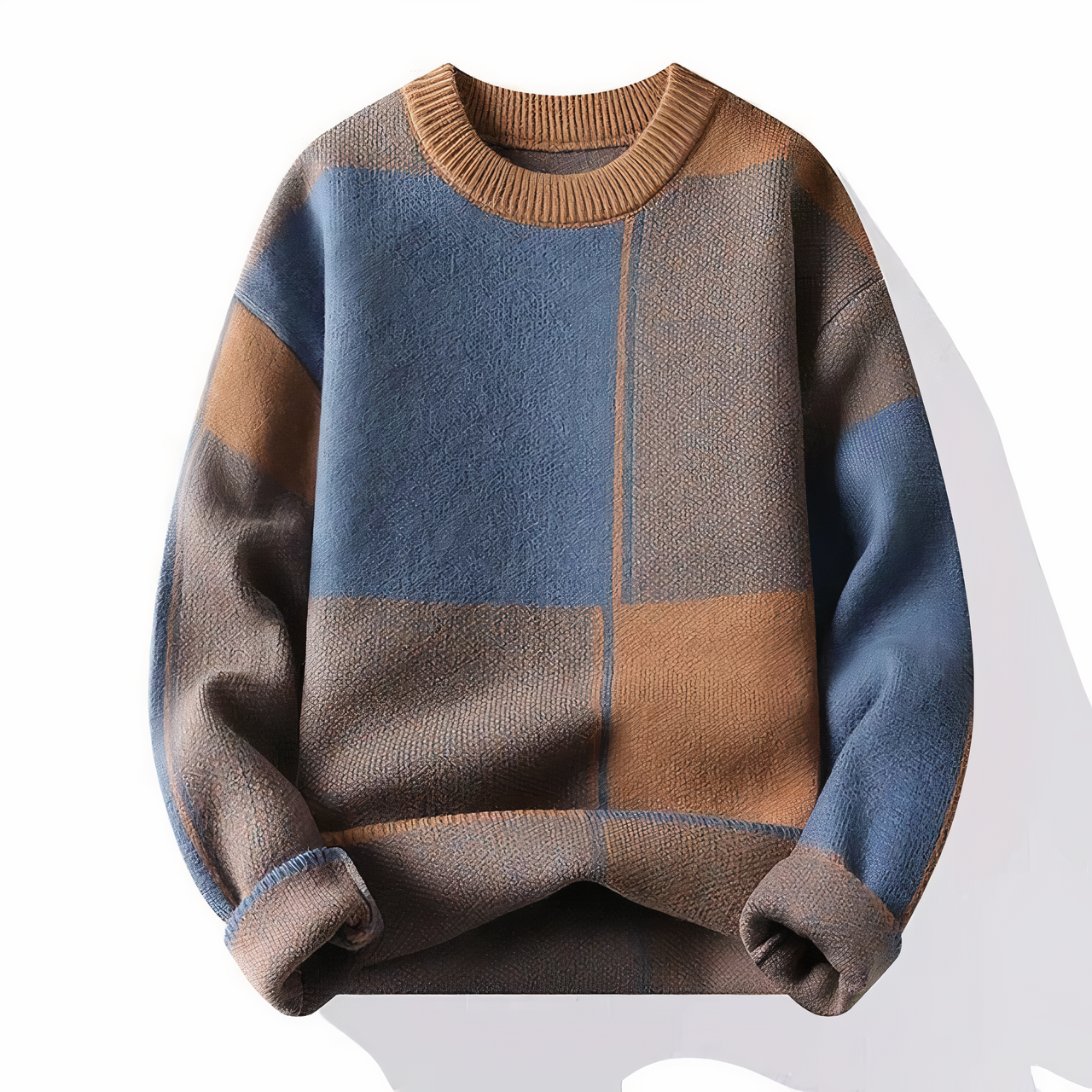 Moderner Karo Pullover Herren