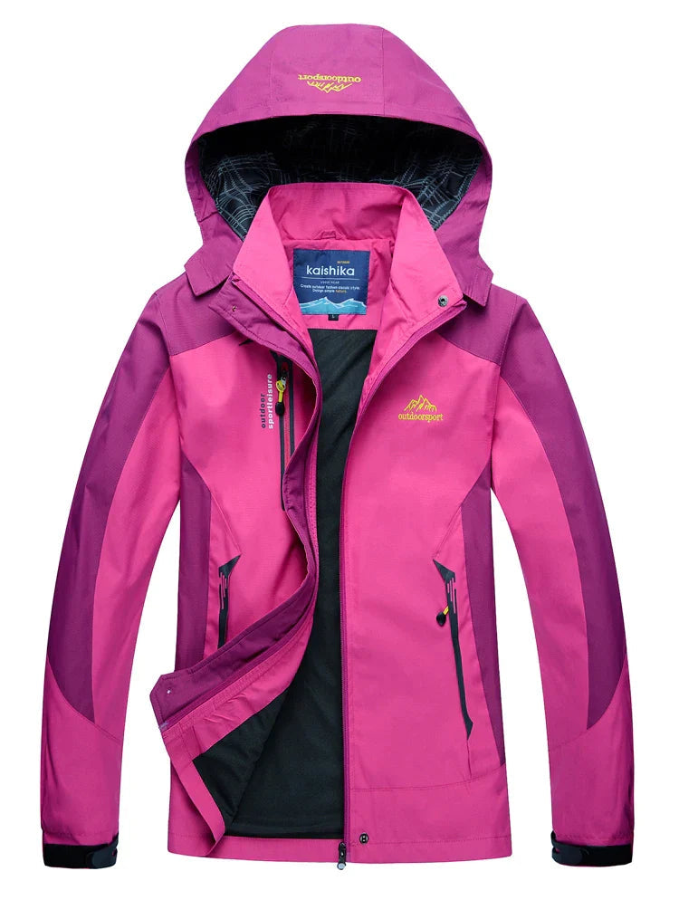 Wasserdichte Damenjacke Kapuzenparka Outdoor