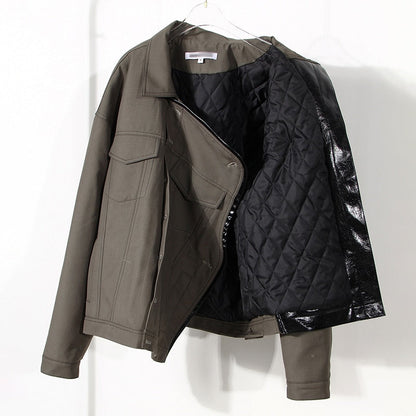Asymmetrische Frauenjacke Trendy Style - IdealeKleiden