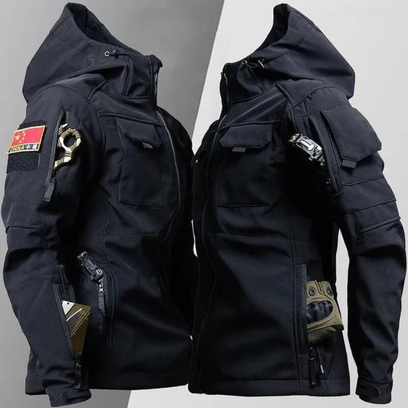 Wasserdichte Outdoor-Herrenjacke mit Kapuze