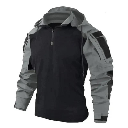 Outdoor Hemd Kapuze Reißverschluss Funktionsshirt Herren