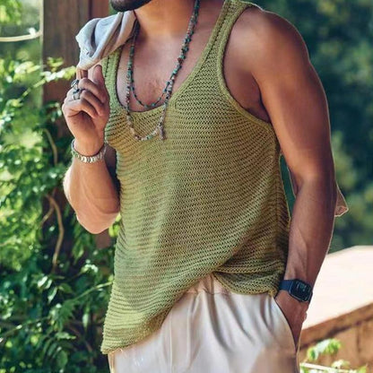 Herren Tanktop Leicht Bequem Ärmellos