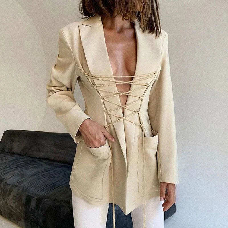 Elegante Blazer Damen Slim Fit - IdealeKleiden
