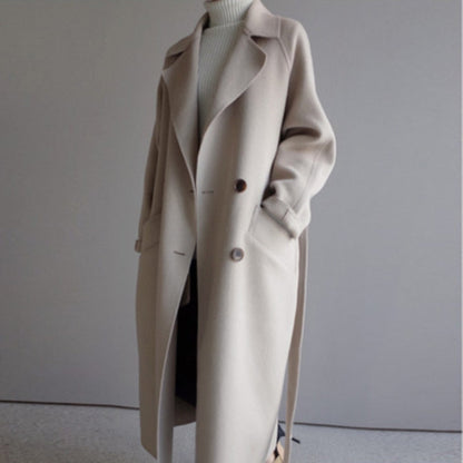 Damen Wintermantel Elegant Lang